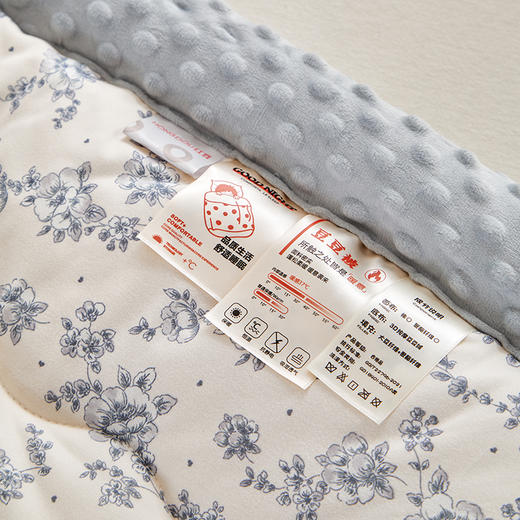 红豆针织棉豆豆安抚被-繁花 HD-DB250811 商品图3