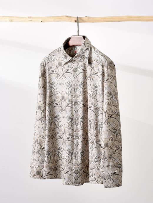 AhhhCotton 100支双股八向弹力路易王朝印花意式工艺衬衫 商品图0