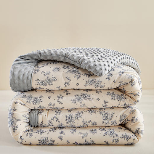 红豆针织棉豆豆安抚被-繁花 HD-DB250811 商品图6