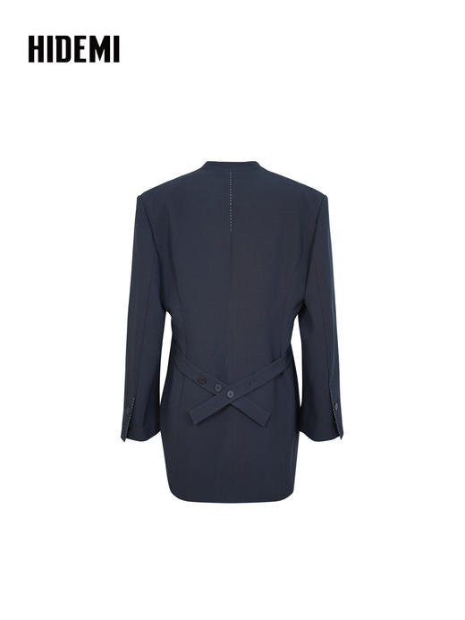 HIDEMI 极简v领双排扣收腰感超显瘦西装外套 商品图9