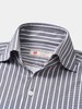 AhhhCotton 100支双股灰底白条纹意式工艺衬衫 商品缩略图2