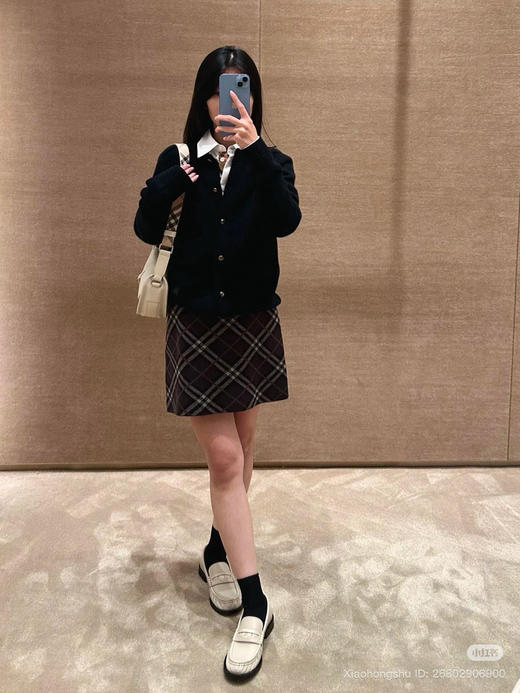 112-6 渠道圆正 BB新款 格纹针织半裙 弹力大 我穿L 商品图8