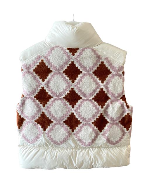 女款菱格提花羽绒马甲ba018 商品图1