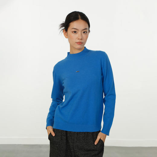 极简中领宽松正肩针织衫-纪念日百货门店同款166295339 商品图0