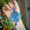 素日手作 双面精雕巨龙腾浪海蓝宝车挂包挂 商品缩略图1