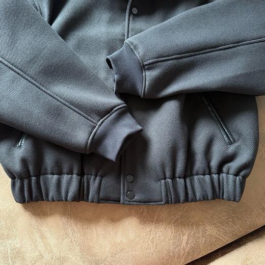 D110233王嘉尔同款Solo Wool Varsity毛呢皮质翻领夹克外套 商品图6