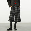 极简复古撞色格纹八分裤阔腿裤纪念日百货门店同款166493917 商品缩略图0