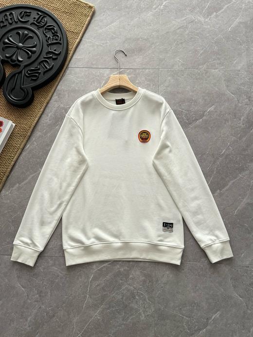 高品质！EVISU福神卫衣 2025秋冬装情侣达摩徽标贴布毛圈圆领卫衣 商品图3