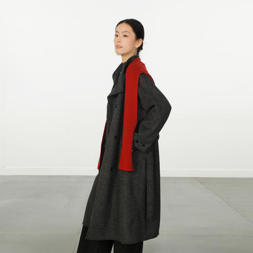 极简宽松扩版韩系带披肩长款大衣-纪念日百货门店同款166746654 商品图1