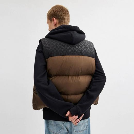 D110238男士聚酯纤维90白鸭绒羽绒背心舒适休闲马甲 商品图14