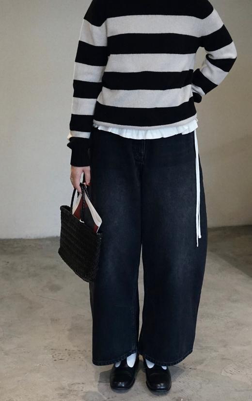 Studio Nicholson 丹宁阔腿裤休闲裤(CHALCO SNW - 1417) 商品图2