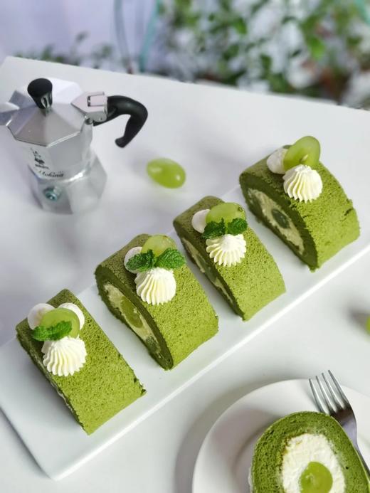 （提前6小时预订）动物奶油 | 抹茶蛋糕卷8拼切件 商品图0