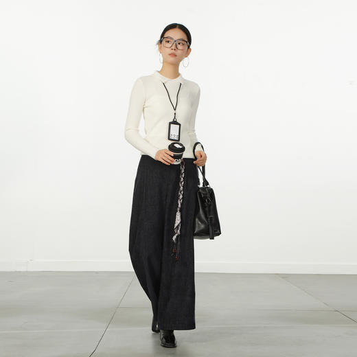 极简雪尼尔布制长裤-纪念日百货门店同款166094140 商品图1