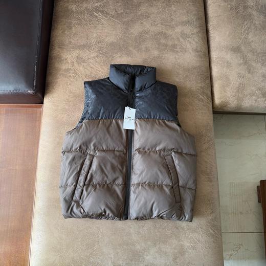 D110238男士聚酯纤维90白鸭绒羽绒背心舒适休闲马甲 商品图3