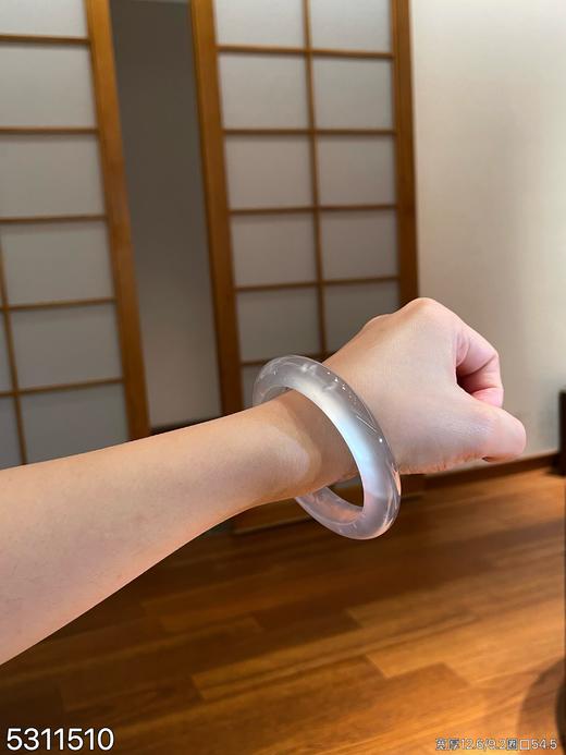 宽版玻璃种手镯【5311510】圈口54.5～具体价格微信咨询 商品图6