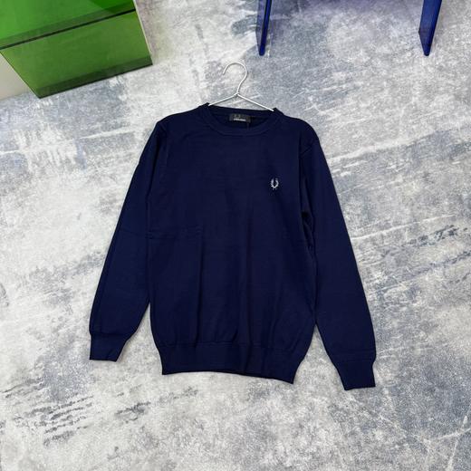 110226男士休闲针织衫2025秋冬宽松纯色麦穗刺绣长袖 商品图6