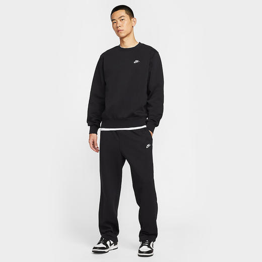 NIKE耐克Club男子运动休闲加绒圆领卫衣针织套头衫FN3887-010 商品图3