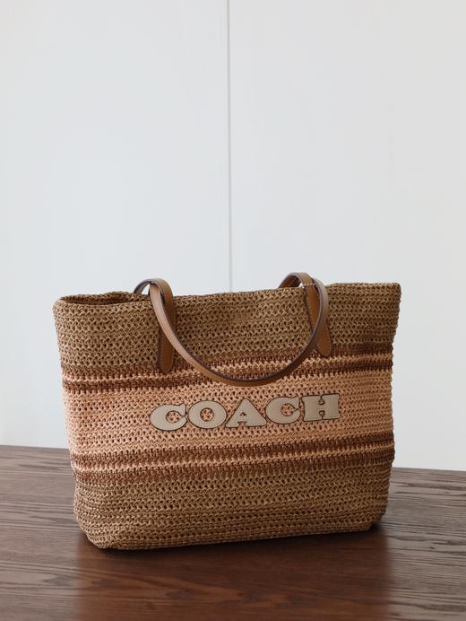 Coa&ch拉菲草编托特包 商品图11