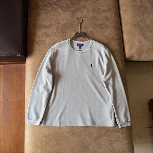 D110232时尚简约风情侣款华夫格针织长袖卫衣 商品图4