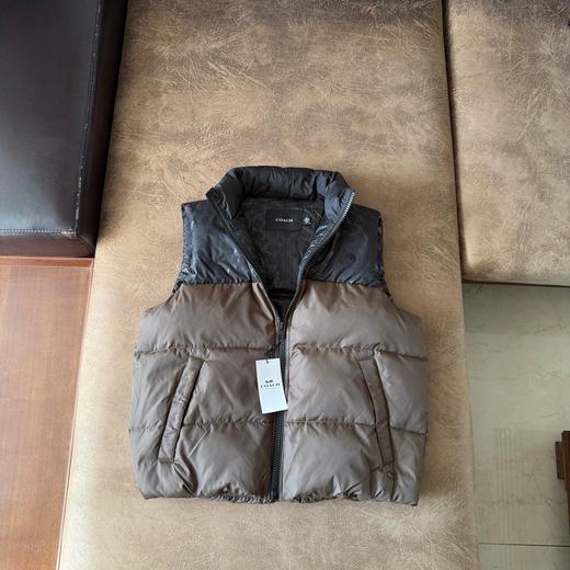 D110238男士聚酯纤维90白鸭绒羽绒背心舒适休闲马甲 商品图4