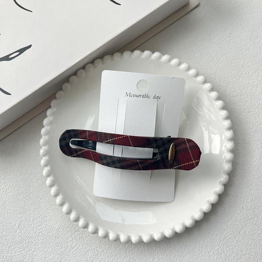 复古经典格纹气质发夹-纪念日百货门店同款167446805 商品图4