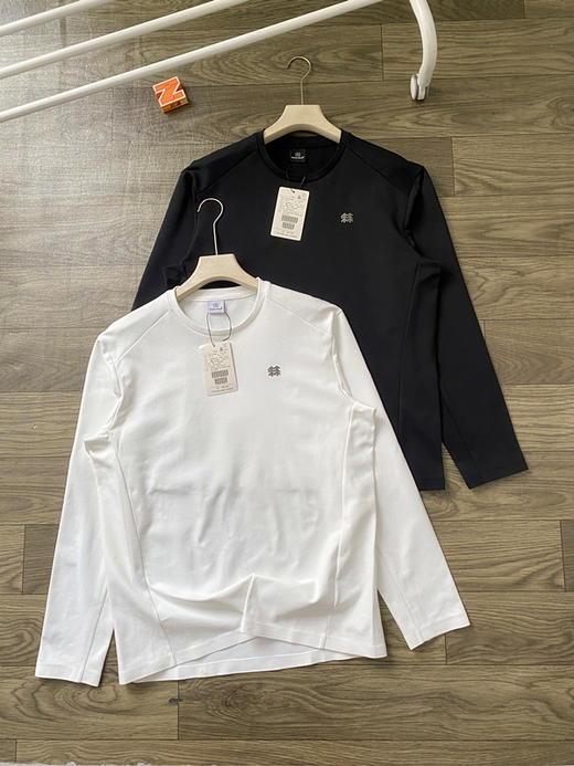 可隆男士拉绒弹力圆领户外运动长袖打底T恤 商品图2