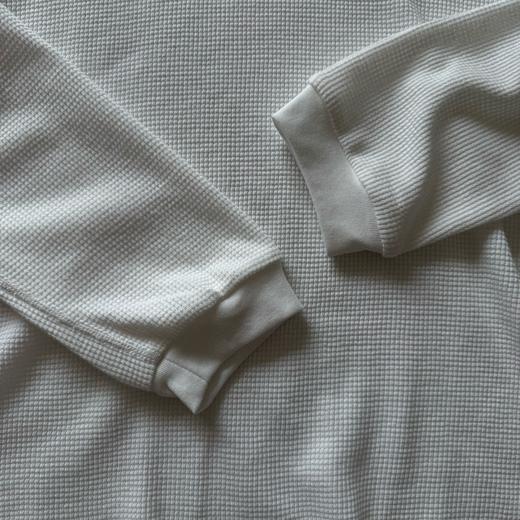 D110232时尚简约风情侣款华夫格针织长袖卫衣 商品图13