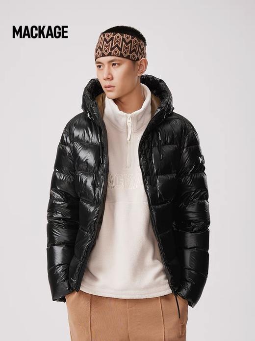 D110236哑光材质面料后背衬衫式弧形设计情侣款羽绒服 商品图13