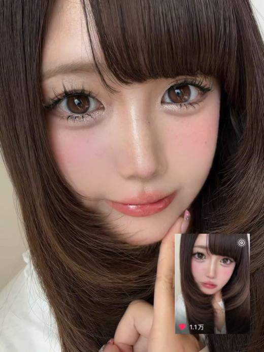 fullygift半年抛 柚心生苔 /桃心回甘 14.5mm  原生浅瞳感 商品图1
