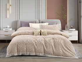 南方寝饰  全棉磨毛四件套   薄雾花园