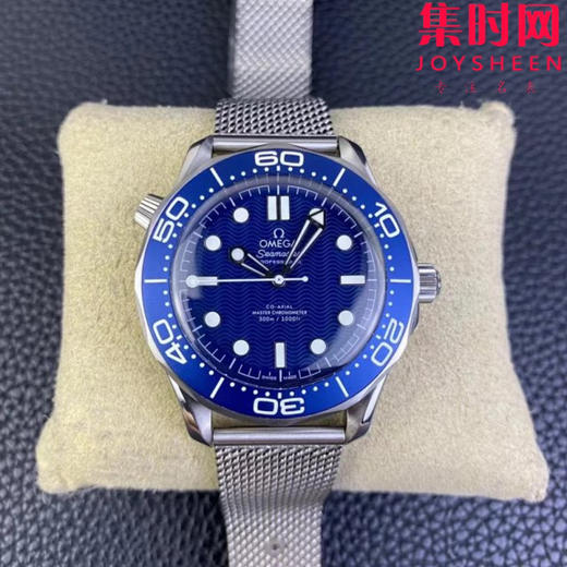 VS欧米茄新款海马300米系列 蓝色新盘邦德六十周年为了庆祝007系列电影上映60周年 推出海马系列300米潜水表精钢版 海马007邦德60周年 男士腕表 表径42mm 商品图0