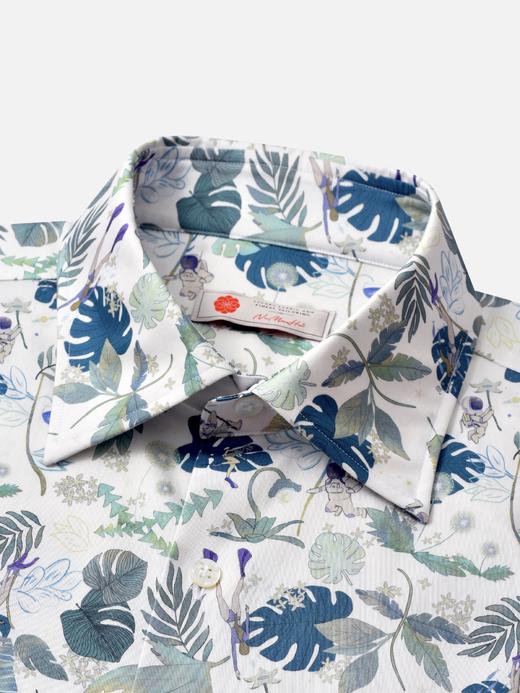 AhhhCotton 80支单股纬向弹力梦境印花意式工艺衬衫 商品图1