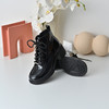 经典鲨2025冬专柜新品百搭圆头侧拉链加绒加厚中粗跟短靴女KC19-558311 商品缩略图3