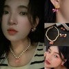 迪家粉豹子珍珠项链耳环 商品缩略图0