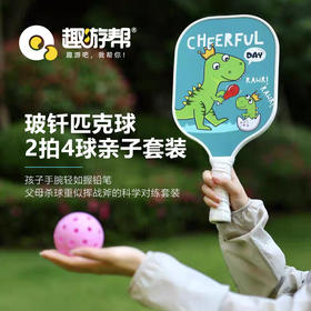 趣游帮 玻钎匹克球2拍4球亲子套装(B012)