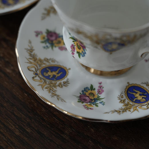 英国Royal Windsor骨瓷鎏金咖啡杯碟 商品图3