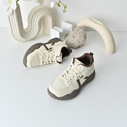 经典鲨2025冬季专柜新品潮流拼色系带加绒跑步休闲鞋棉鞋女KW219-558171 商品图3