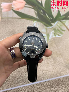 VS欧米茄 海马600米系列 海马海洋宇宙系列 "深海之黑" 男士腕表 表径45.5mm 全陶瓷壳