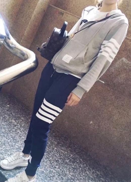 中性款腰部抽绳卫裤长裤 可配套装la022 商品图4