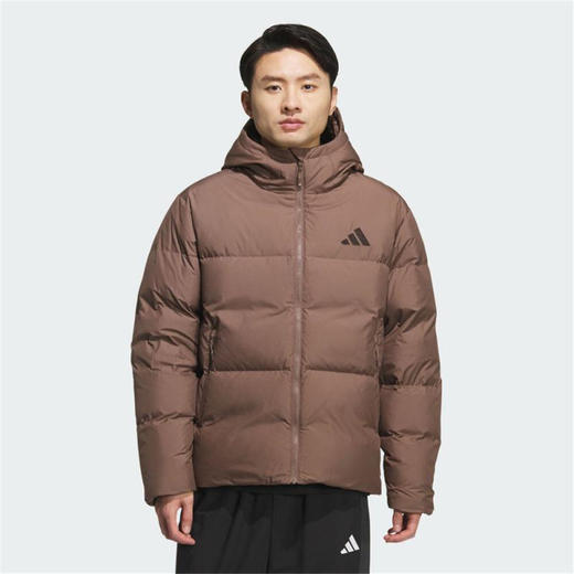 adidas阿迪达斯男子户外运动训练保暖连帽羽绒服外套KC5945 商品图0