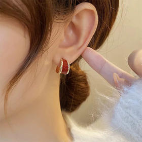 红色系列精致耳圈耳环-纪念日百货门店同款167595721