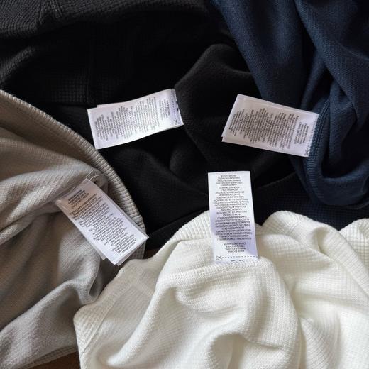 D110232时尚简约风情侣款华夫格针织长袖卫衣 商品图2