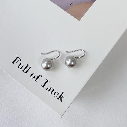 轻奢高级感银针耳环（10mm）-纪念日百货门店同款167443524 商品图3