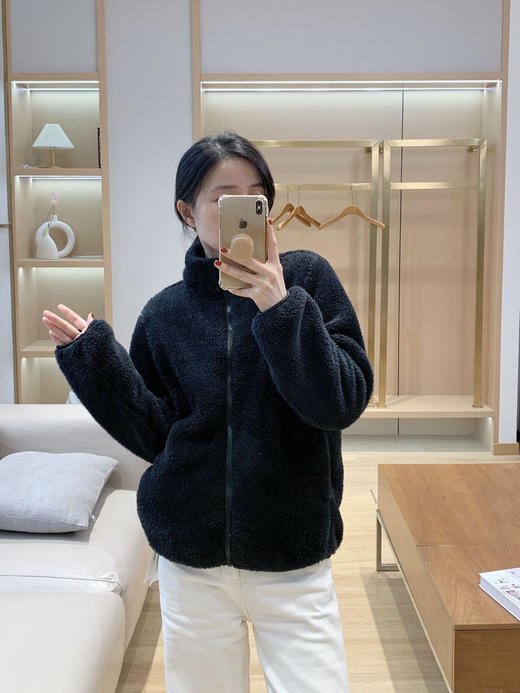 【西班牙URZA&TAFA摇粒绒外套】⁩一年有三季可穿！✅双面复合一体绒，可外穿可内搭 ✅4D立体剪裁，不显臃肿！小立领设计+松紧弹力袖口+下摆防风！90-165斤 商品图11