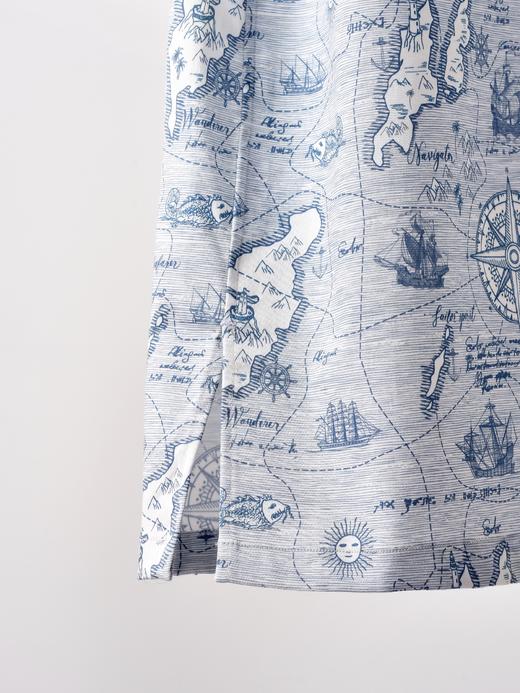 AhhhCotton 80支单股纬向弹力西西里印花古巴领衬衫 商品图3