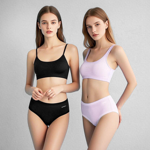 素湃Supield莫代尔内裤女10A抗菌桑蚕丝内裆酸碱平衡2025夏季薄款 商品图2