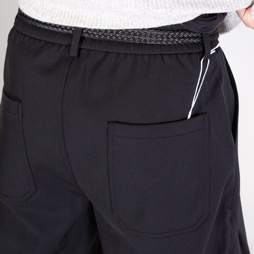 DRONKOO 2025 编织绳腰带前捏褶复合绒户外料厚休闲长裤 商品图4