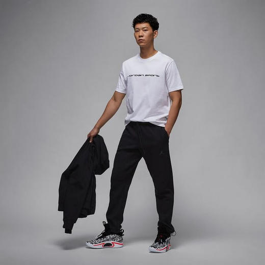 JORDAN耐克男裤子训练运动休闲宽松直筒长裤FV8605-010 商品图3