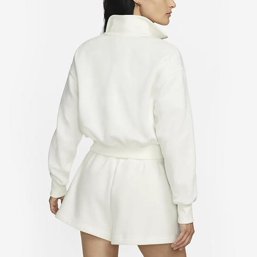 Nike/耐克女子加绒半拉链短款卫衣DQ5768-133 商品图1