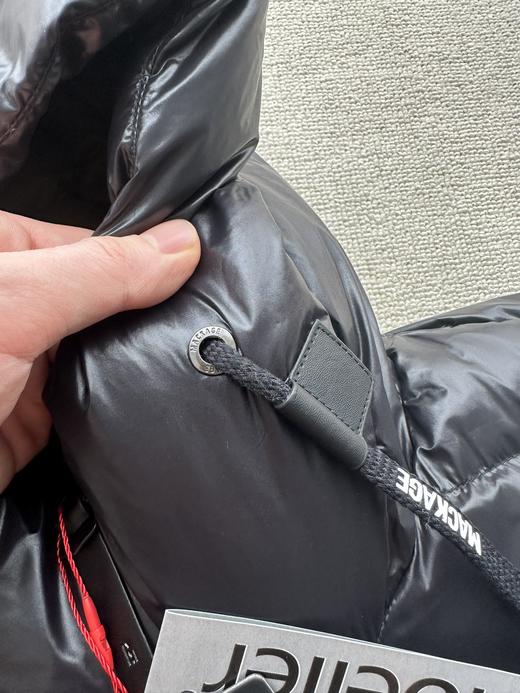 D110236哑光材质面料后背衬衫式弧形设计情侣款羽绒服 商品图3